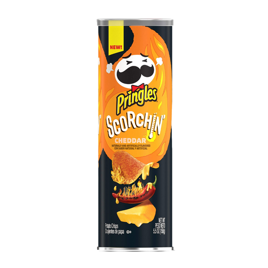 Pringles Scorchin Cheddar 14x156g