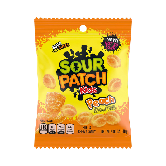 Sour Patch Kids Peach Peg Bag 12x102g