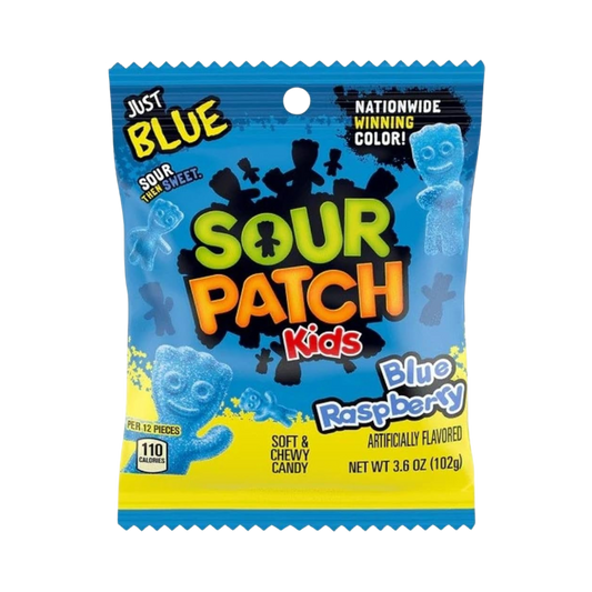 Sour Patch Kids Blue Raspberry Peg Bag 12x102g